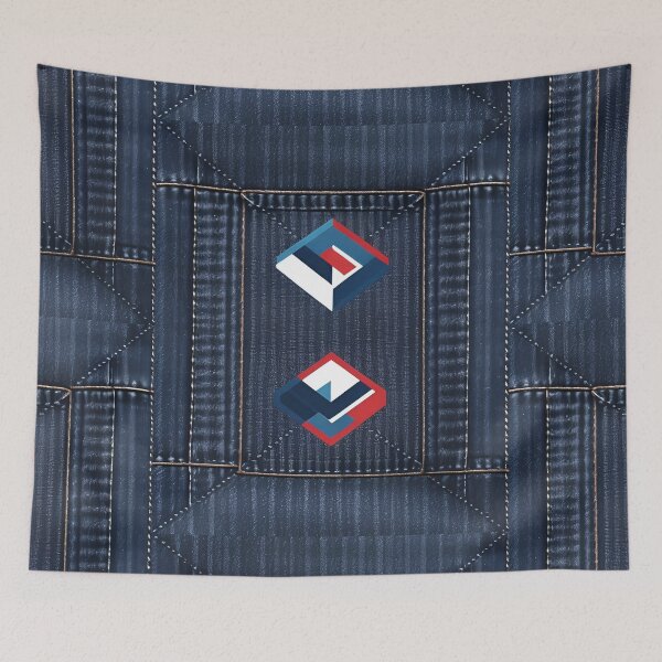 Item preview, Jeans clothes, red embroidered jeans 11 designed and sold by Kader101.