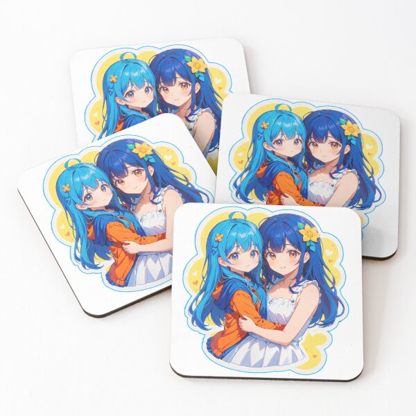 Item preview, Ocean Girl Sisters Fuzzball designed and sold by StickerStarSaga.