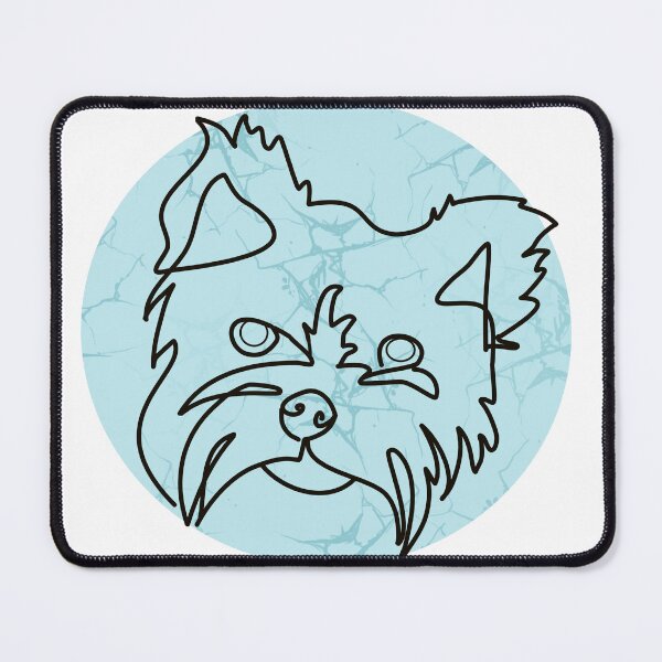 Item preview, blue yorkshire terrier designed and sold by hemp3x.