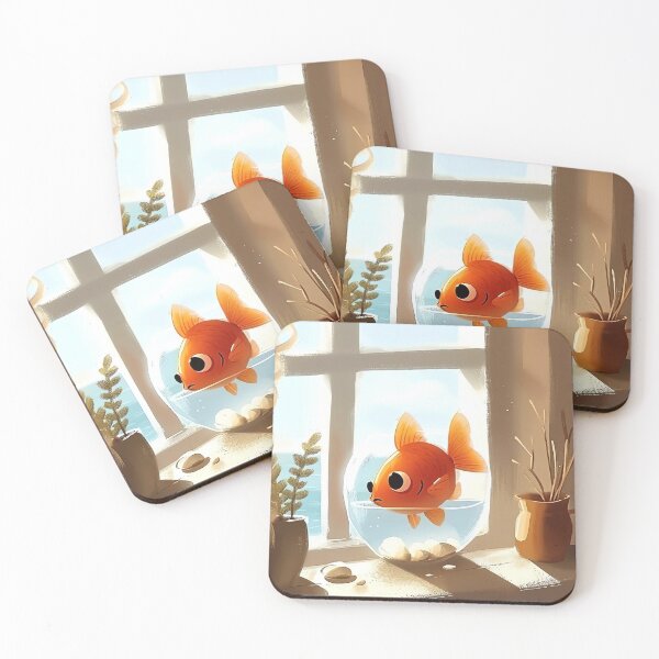 Item preview, Bright Goldfish Delight designed and sold by cute-animals99.