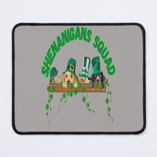 Item preview, Shenanigans Squad, Let The Shenanigans Begin, Lucky Shamrock Irish Culture, Shenanigans Squad designed and sold by Adri Barnard.