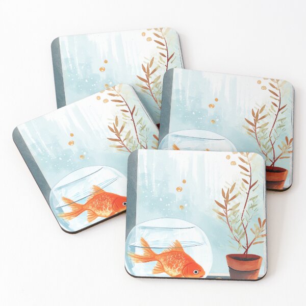 Item preview, Goldfish Kisses designed and sold by cute-animals99.