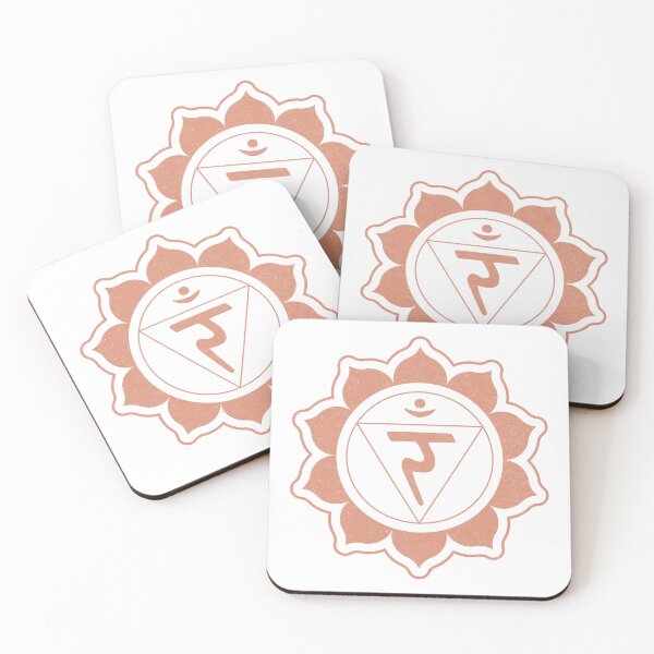 Item preview, Solar Plexus Chakra Mandala - Snow + Coral designed and sold by Irene Estelle.