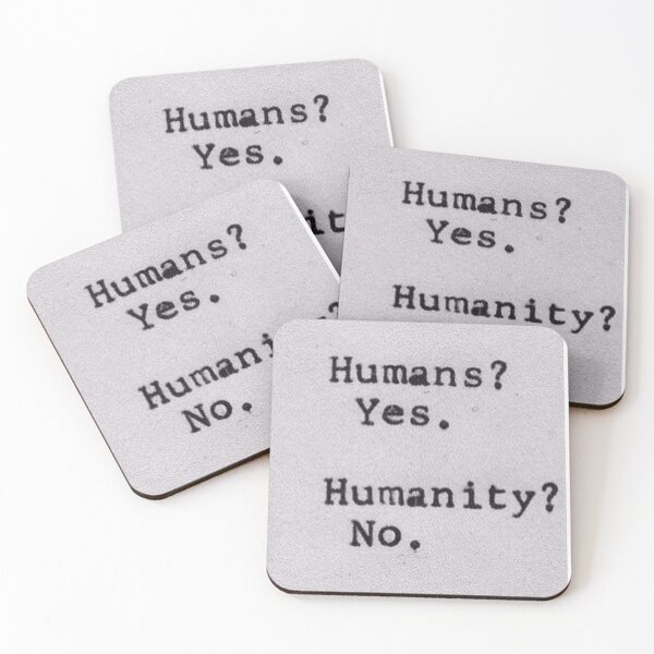 Item preview, Humans yes humanity no designed and sold by Dawud Manzoor.