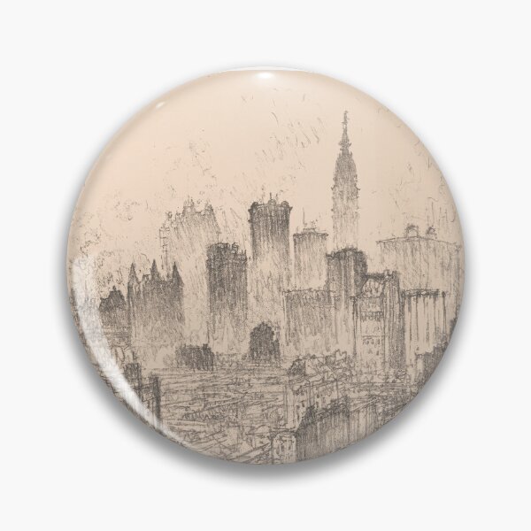 Item preview, Sketch of a city full of skyscrapper - Architectural Sketch designed and sold by SLGA-Designs.