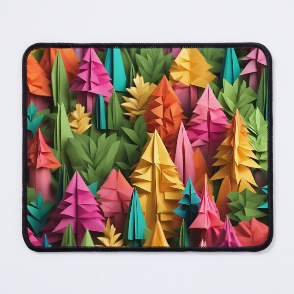 Item preview, Origami Art - Chromatic Canopy: A Kaleidoscopic Forest Adventure designed and sold by ArtfulFolds.