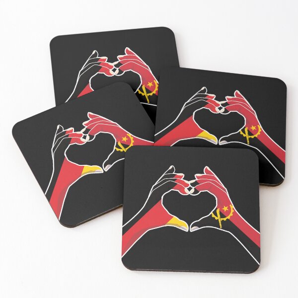 Item preview, Angola Angolan Germany German Love Heart Peace designed and sold by FlagX.