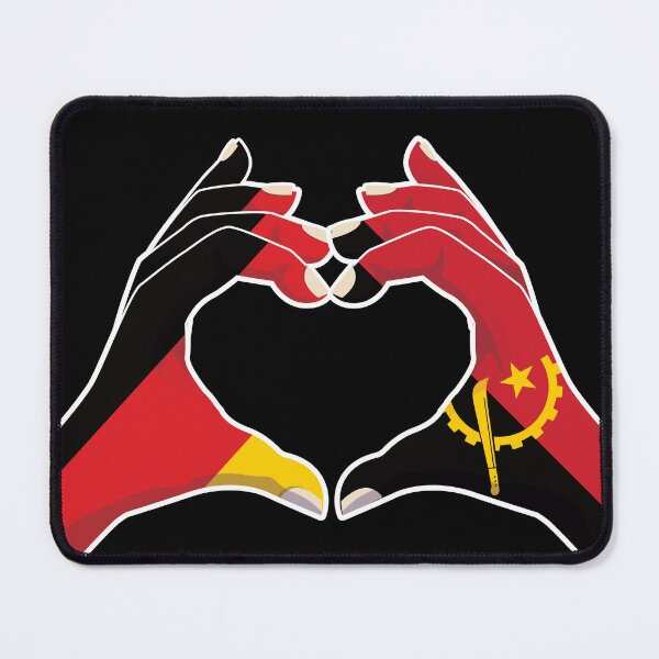 Item preview, Angola Angolan Germany German Love Heart Peace designed and sold by FlagX.