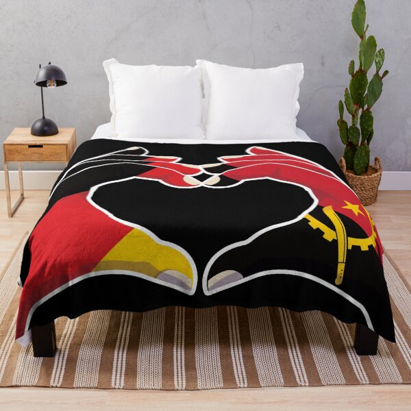 Item preview, Angola Angolan Germany German Love Heart Peace designed and sold by FlagX.