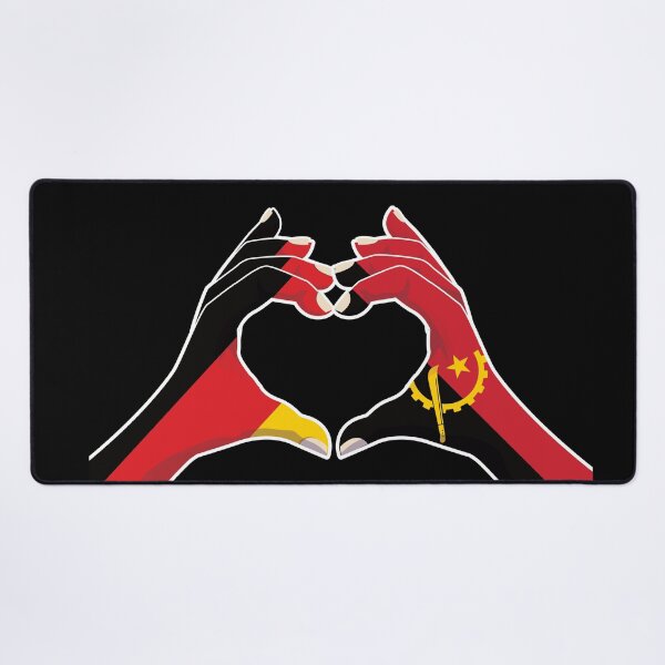 Item preview, Angola Angolan Germany German Love Heart Peace designed and sold by FlagX.