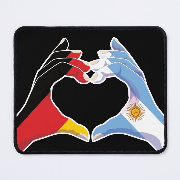 Item preview, Argentina Argentine Argentinean Argentinian Germany German Love Heart Peace designed and sold by FlagX.