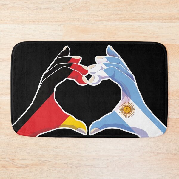 Item preview, Argentina Argentine Argentinean Argentinian Germany German Love Heart Peace designed and sold by FlagX.