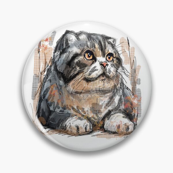 Item preview, Scottish Fold Cat designed and sold by TraceyMackieArt.