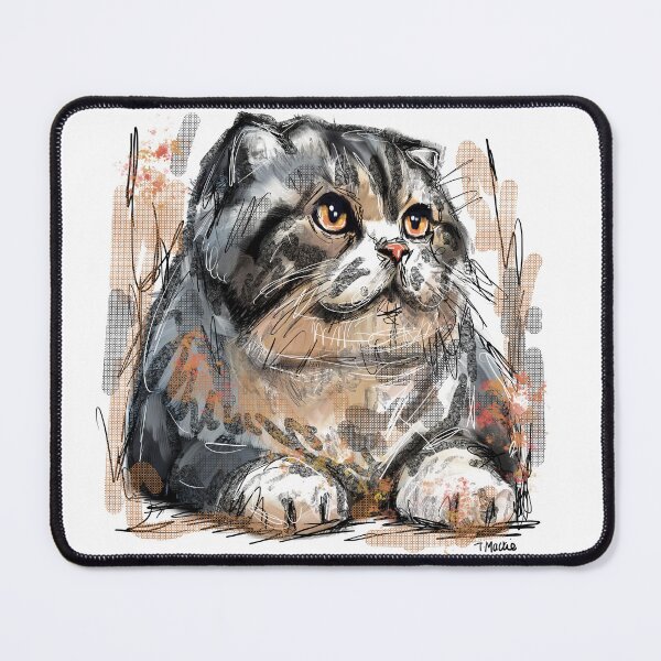 Item preview, Scottish Fold Cat designed and sold by TraceyMackieArt.