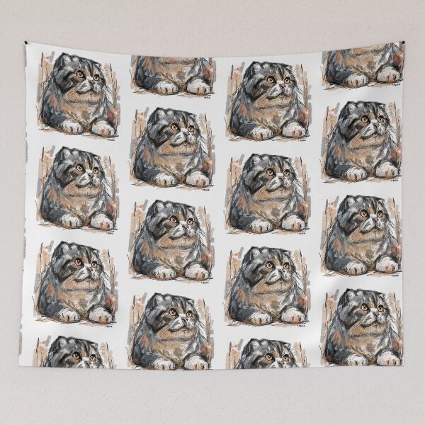 Item preview, Scottish Fold Cat designed and sold by TraceyMackieArt.