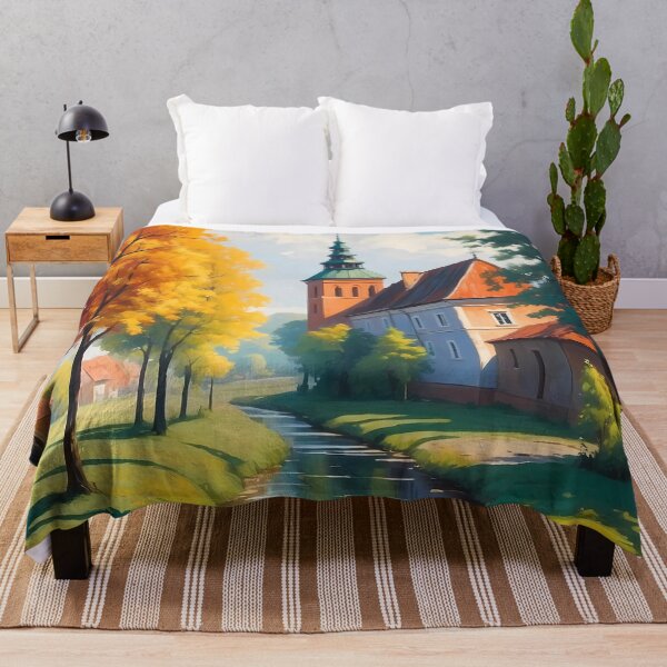 Item preview, Autumn Reflections in a Lithuanian Village designed and sold by Vitalka-uk.