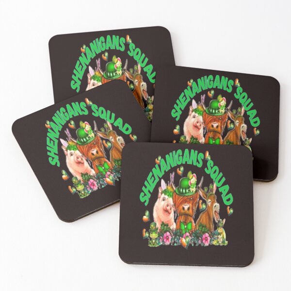 Item preview, Shenanigans Squad 4, Que comiencen las Shenanigans, Cultura irlandesa Lucky Shamrock, Shenanigans Squad designed and sold by Adri Barnard.