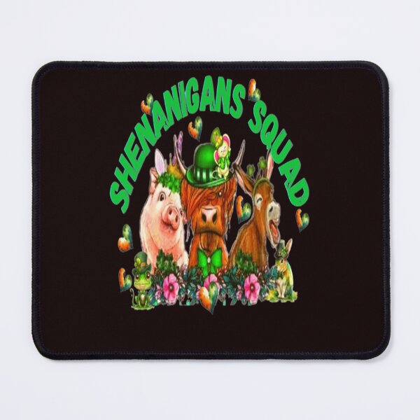 Item preview, Shenanigans Squad 4, Let The Shenanigans Begin, Lucky Shamrock Irish Culture, Shenanigans Squad designed and sold by Adri Barnard.