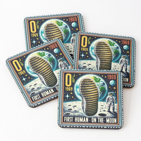 Item preview, First men on the moon designed and sold by RobertMartinArt.