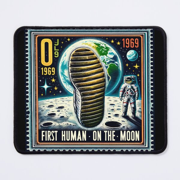 Item preview, First men on the moon designed and sold by RobertMartinArt.