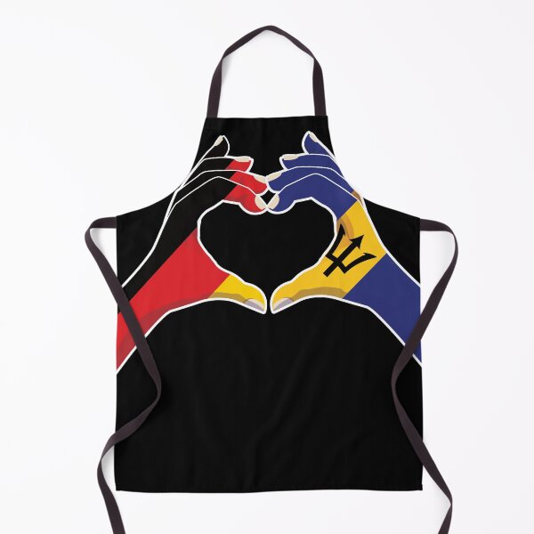 Item preview, Barbados Barbadian Germany German Love Heart Peace designed and sold by FlagX.
