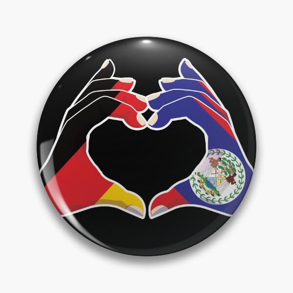 Item preview, Belize Belizean Germany German Love Heart Peace designed and sold by FlagX.