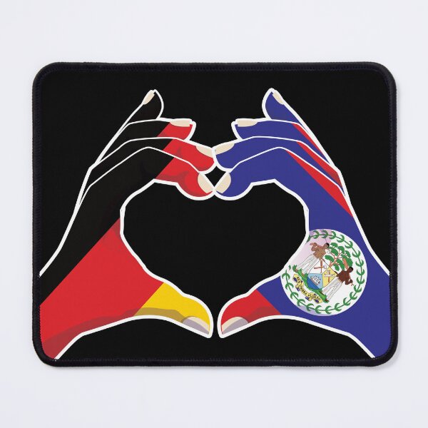 Item preview, Belize Belizean Germany German Love Heart Peace designed and sold by FlagX.