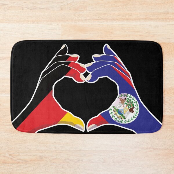 Item preview, Belize Belizean Germany German Love Heart Peace designed and sold by FlagX.