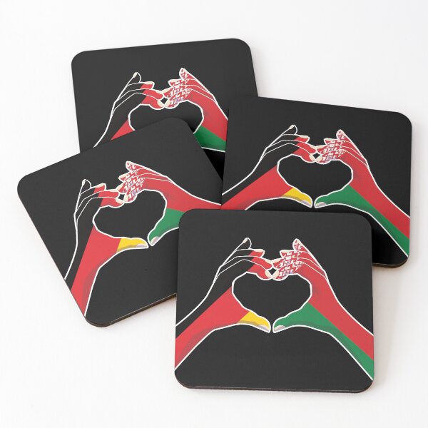 Item preview, Belarus Belarusian Belarussian Germany German Love Heart Peace designed and sold by FlagX.
