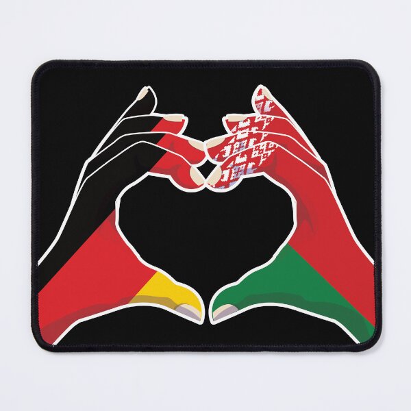 Item preview, Belarus Belarusian Belarussian Germany German Love Heart Peace designed and sold by FlagX.
