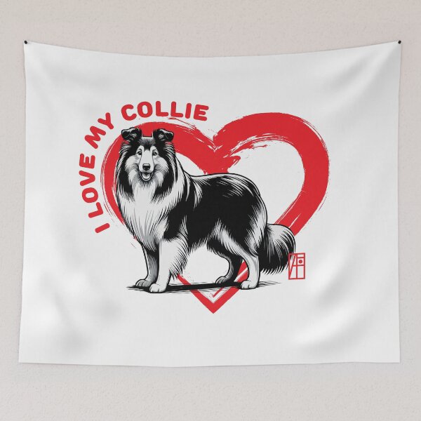 Item preview, I Love My Collie - I Love my dog - Family dog designed and sold by ArtProjectShop.