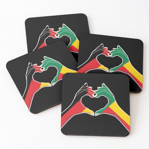 Item preview, Benin Beninese Germany German Love Heart Peace designed and sold by FlagX.