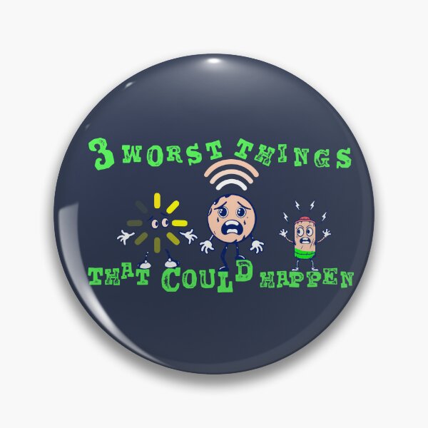 Item preview, Three worst things that could happen v2 designed and sold by coyoteink.