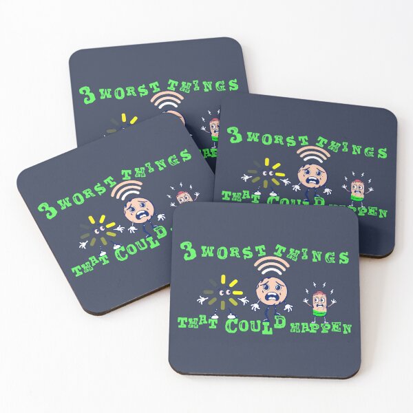 Item preview, Three worst things that could happen v2 designed and sold by coyoteink.