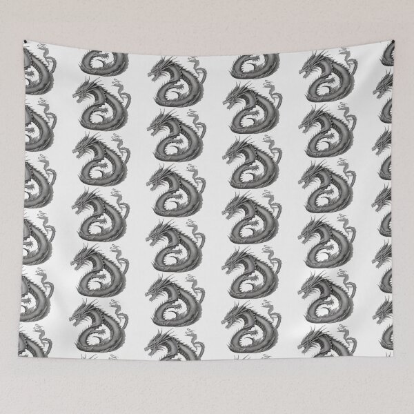 Item preview, Japanese dragon Japan dragon motif designed and sold by Frostquest.
