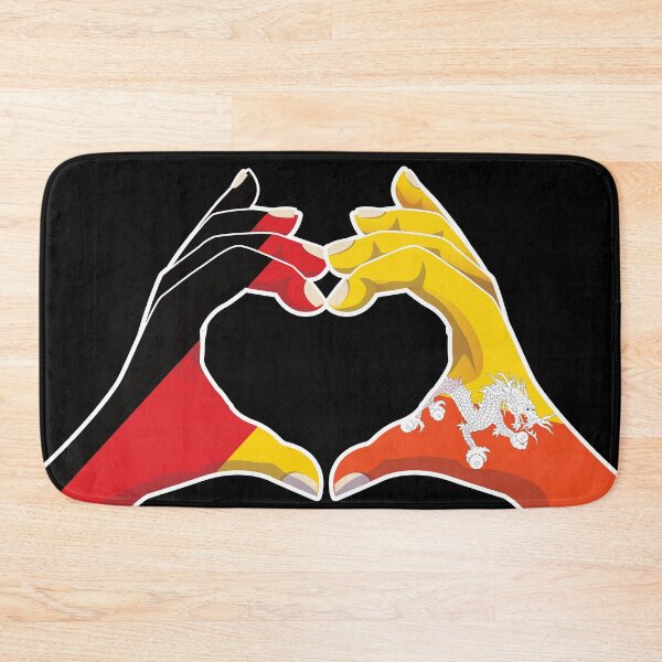 Item preview, Bhutan Bhutanese Germany German Love Heart Peace designed and sold by FlagX.