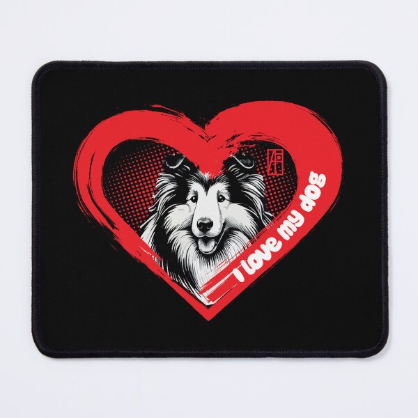Item preview, I Love My Collie - Family dog - I Love my dog designed and sold by ArtProjectShop.