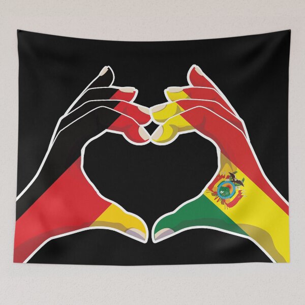 Item preview, Bolivia Bolivian Germany German Love Heart Peace designed and sold by FlagX.