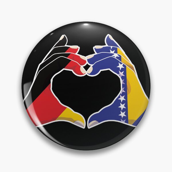 Item preview, Bosnia Bosnian Germany German Love Heart Peace designed and sold by FlagX.