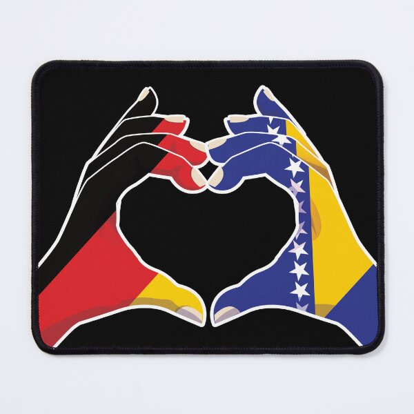 Item preview, Bosnia Bosnian Germany German Love Heart Peace designed and sold by FlagX.