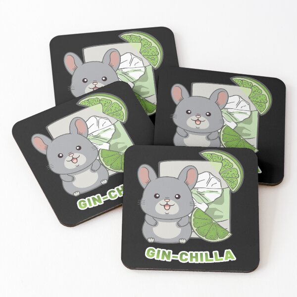 Item preview, Gin-Chilla Gin Chinchilla Alcohol designed and sold by MooonTees.