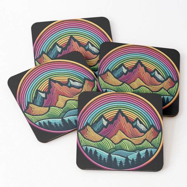 Item preview, Colorful Mountain and Rainbow designed and sold by DesignAnother.