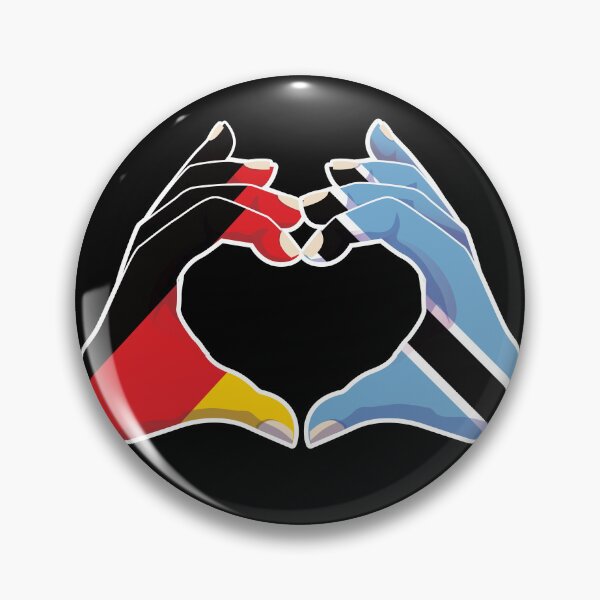 Item preview, Botswana Batswana Germany German Love Heart Peace designed and sold by FlagX.