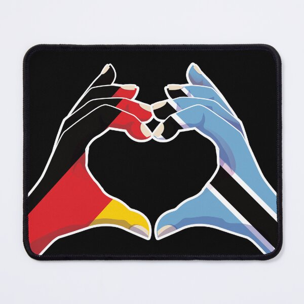 Item preview, Botswana Batswana Germany German Love Heart Peace designed and sold by FlagX.