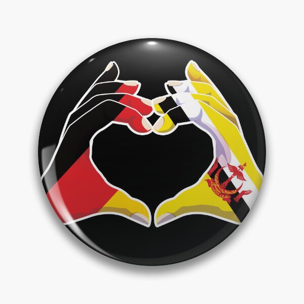 Item preview, Brunei Bruneian Germany German Love Heart Peace designed and sold by FlagX.