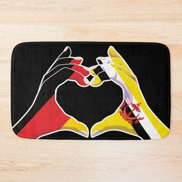 Item preview, Brunei Bruneian Germany German Love Heart Peace designed and sold by FlagX.
