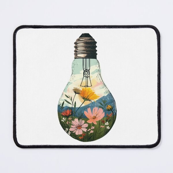 Item preview, Flowers meadow in the light bulb designed and sold by FlowersColorful.