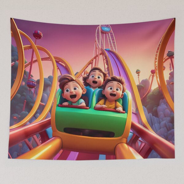 Item preview, Toddlers riding a rollercoaster designed and sold by Colin Bentham.