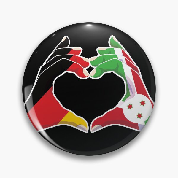 Item preview, Burundi Burundian Germany German Love Heart Peace designed and sold by FlagX.