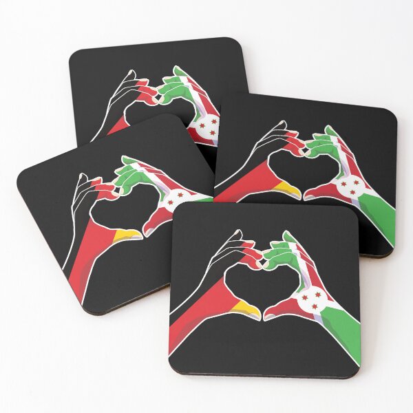 Item preview, Burundi Burundian Germany German Love Heart Peace designed and sold by FlagX.